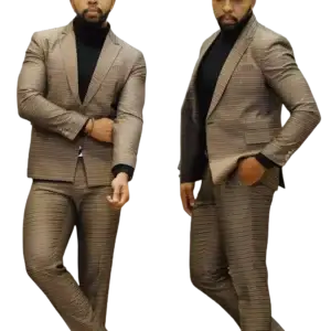 Costume deux pièces casual chic avec son col roulé moulant noir